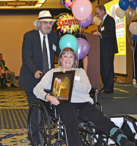Robyn and John with PB53 award